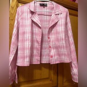 Pink Blazer and Skirt Set